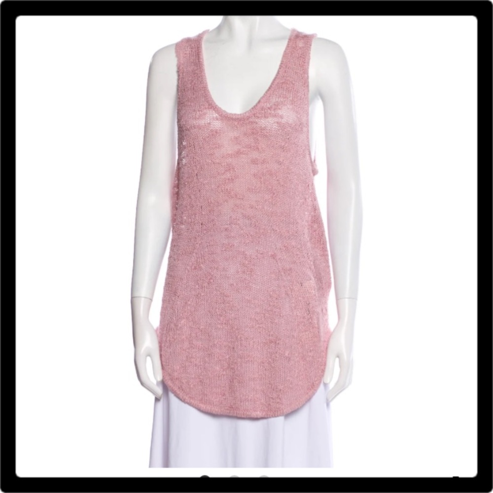 Helmut Lang Silk Scoop Neck Tunic Med